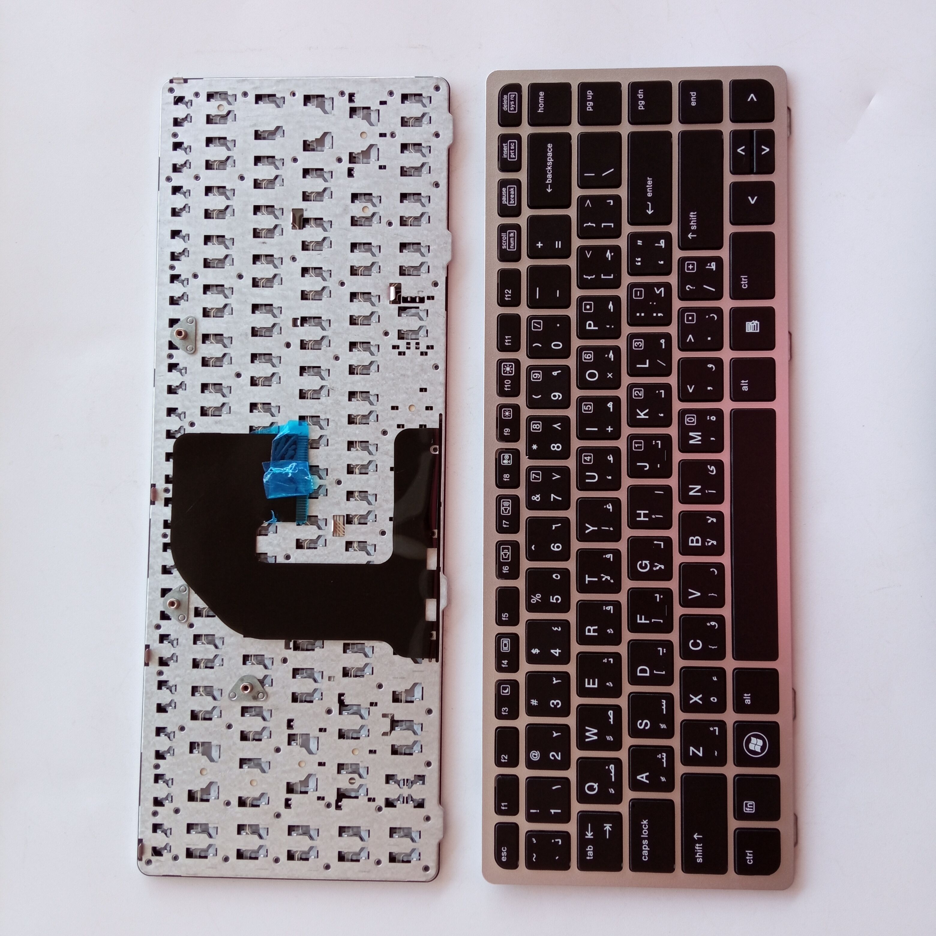 Picture of New Replacement Laptop Keyboard For HP 6460P/6460B/8460W/8460P SILVER FRAME BLACK (OEM) AR Layout